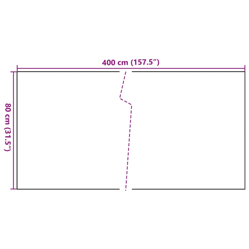 vidaXL Διαχωριστικό Βεράντας Ανοιχτό Καφέ 400x80 εκ. Συνθετικό Ρατάν