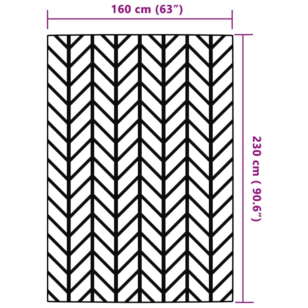 vidaXL Χαλί εξωτερικού χώρου ARAKIL Γκρι 160x230 cm PP