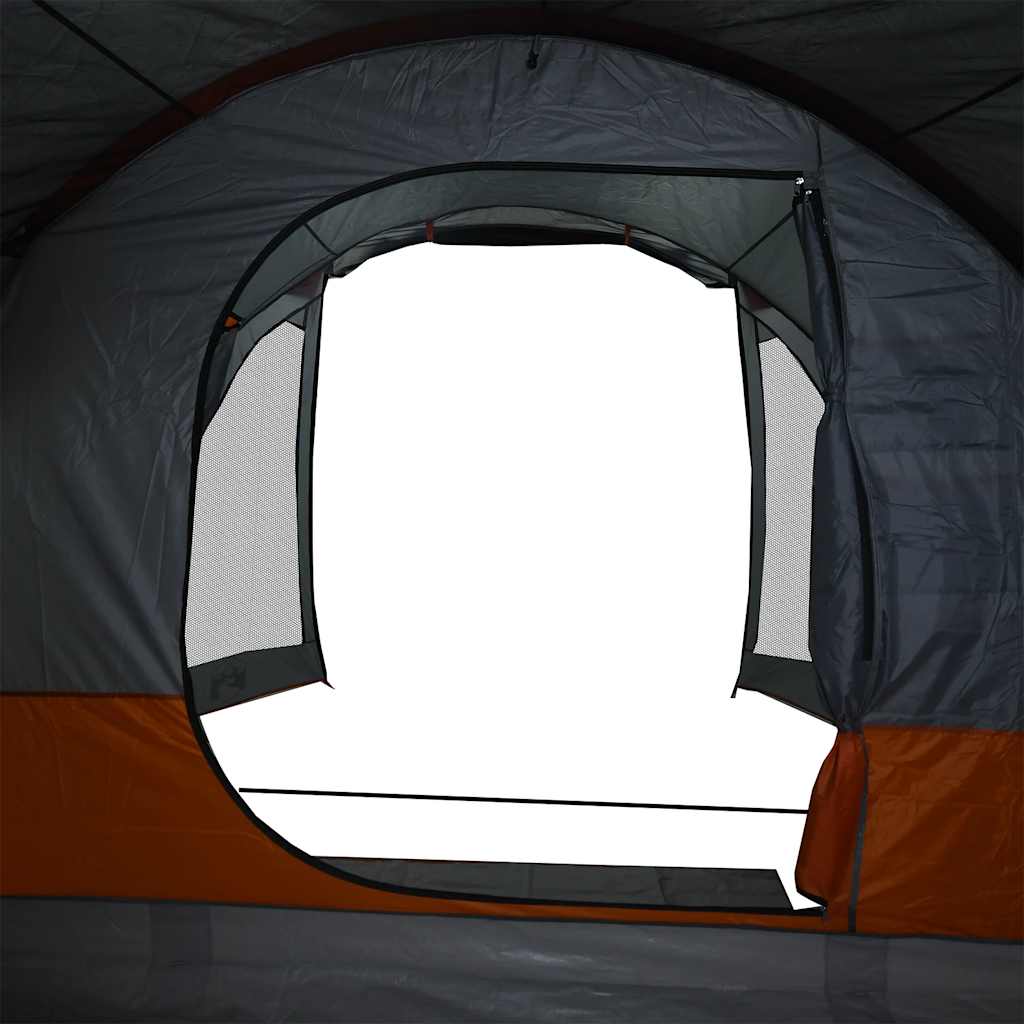 vidaXL Σκηνή Κάμπινγκ 6 Ατόμων Αδιάβροχη Γκρι