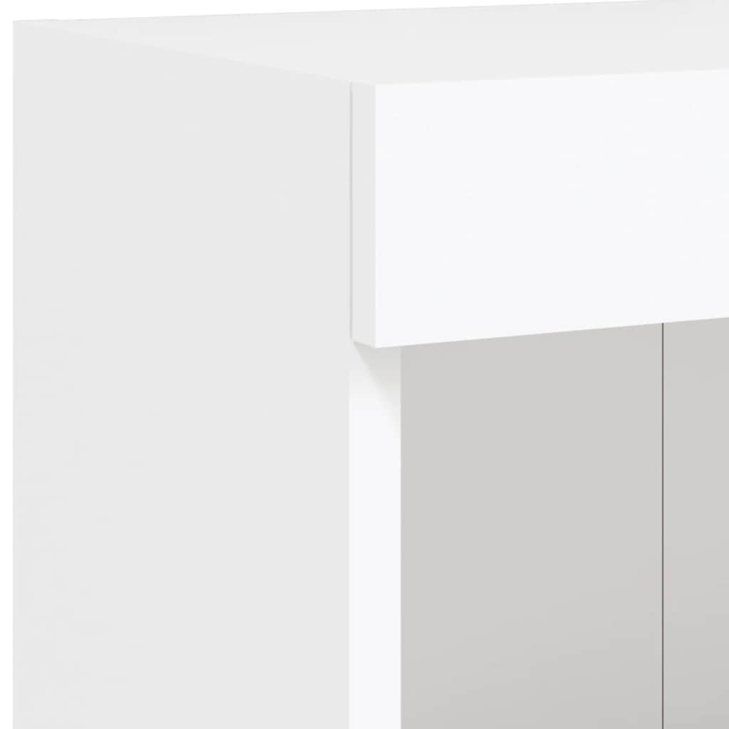 vidaXL Έπιπλα Τοίχου Τηλεόρασης 6 τεμ LED Λευκά από Επεξεργασμένο Ξύλο