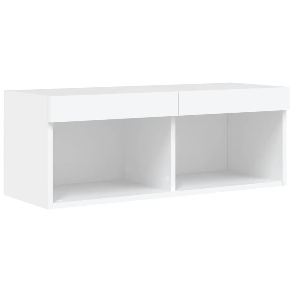 vidaXL Έπιπλα Τοίχου Τηλεόρασης 6 τεμ LED Λευκά από Επεξεργασμένο Ξύλο