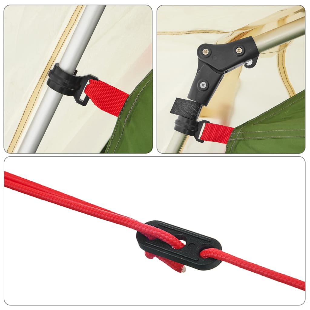 vidaXL Σκηνή Οικογενειακή με Αυλή 9 Ατ. Γρήγ. Απελευθέρωση Αν. Πράσινη