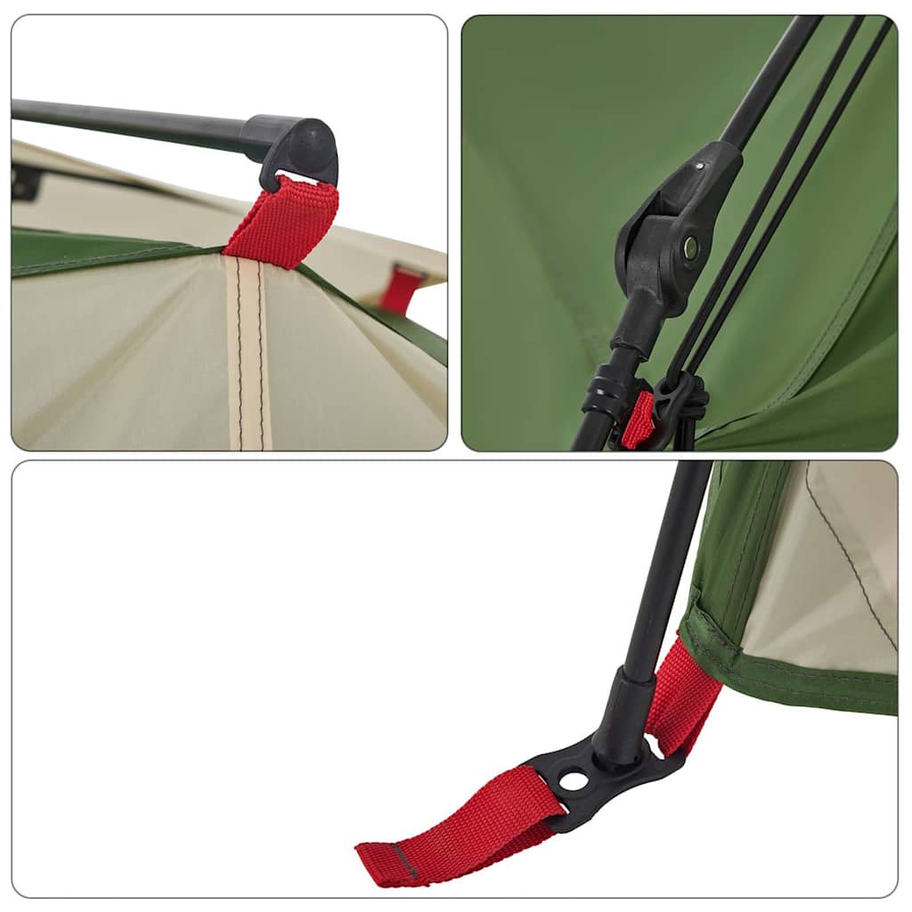 vidaXL Σκηνή Κάμπινγκ με Θόλο 4 Ατόμων Ταχείας Απελευθέρωσης Πράσινη