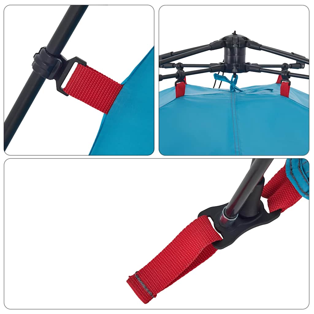 vidaXL Σκηνή Κάμπινγκ με Θόλο 4 Ατόμων Ταχείας Απελευθέρωσης Μπλε