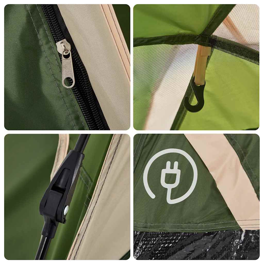 vidaXL Σκηνή Κάμπινγκ με Θόλο 5 Ατόμων Ταχείας Απελευθέρωσης Πράσινη