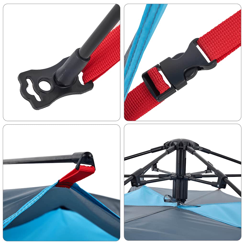 vidaXL Σκηνή Κάμπινγκ με Θόλο 5 Ατόμων Ταχείας Απελευθέρωσης Μπλε