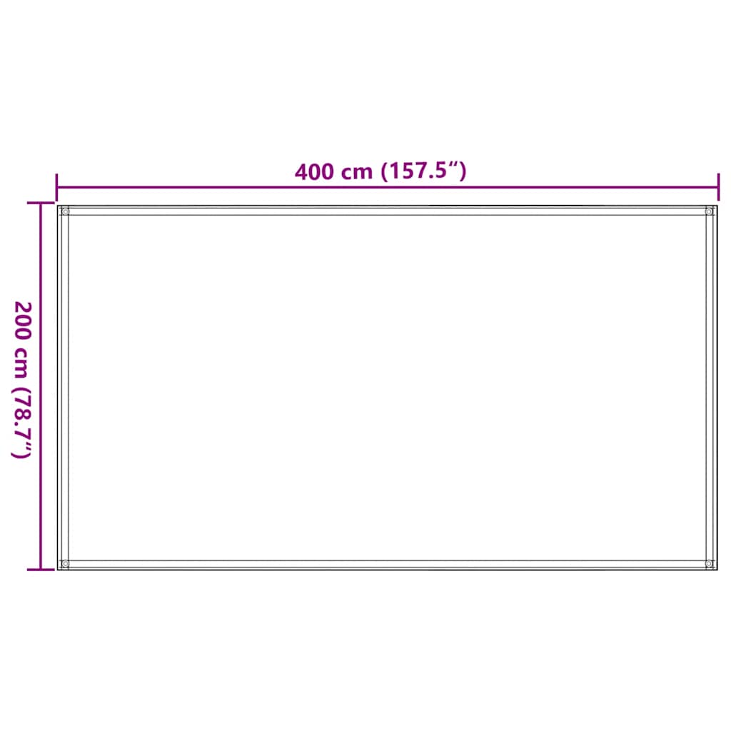 vidaXL Χαλί Σκηνής Άμμου 200x400 εκ. από HDPE