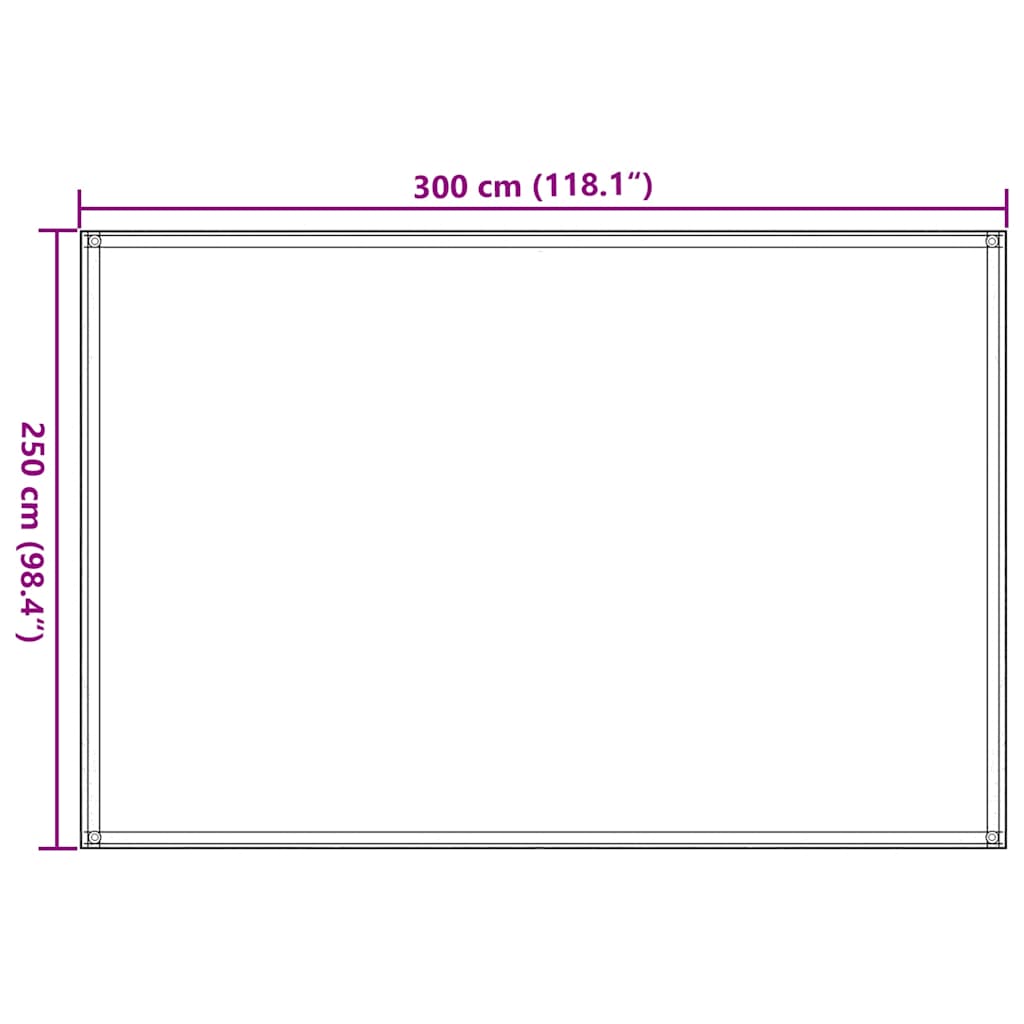 vidaXL Χαλί Σκηνής Άμμου 250x300 εκ. από HDPE