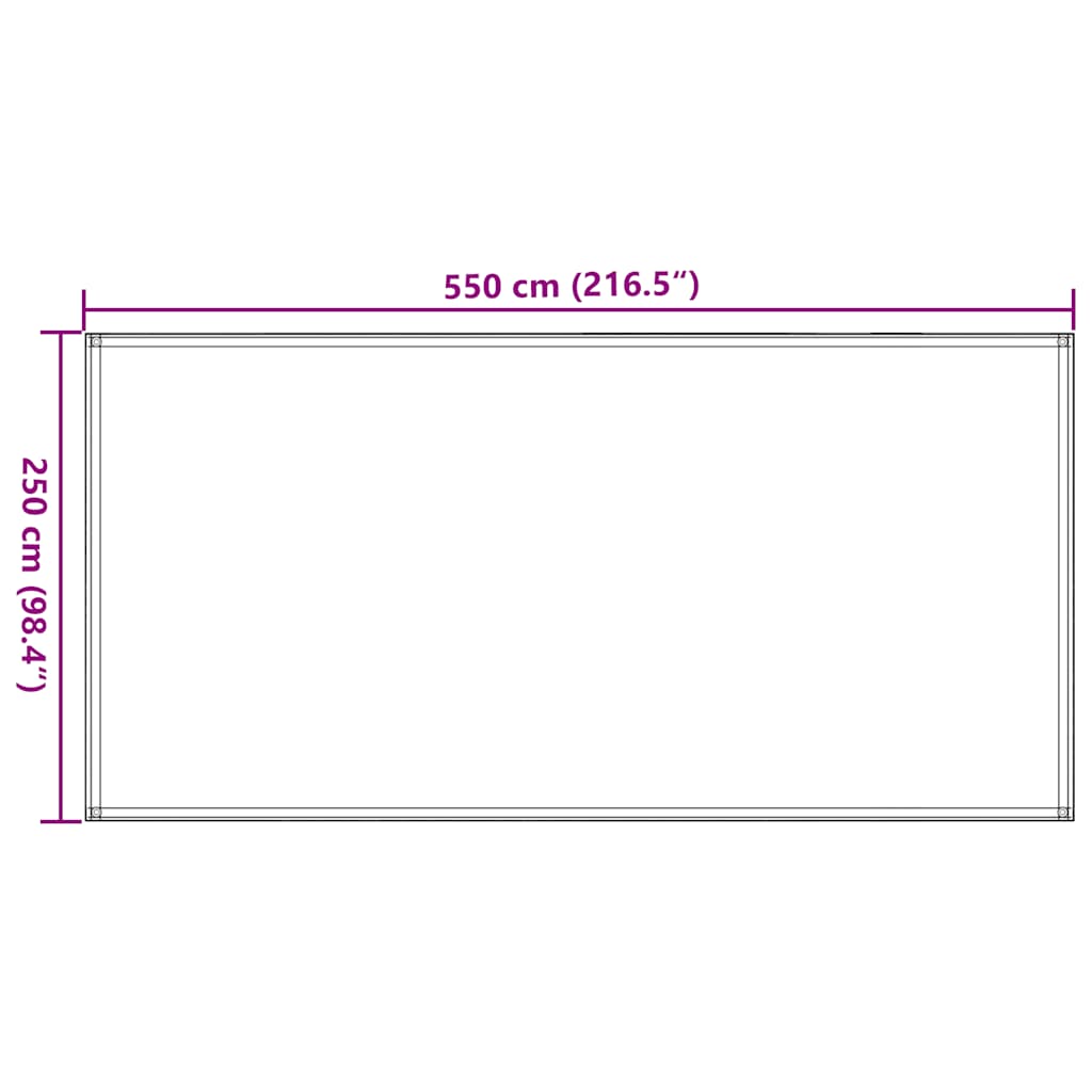 vidaXL Χαλί Σκηνής Άμμου 250x550 εκ. από HDPE