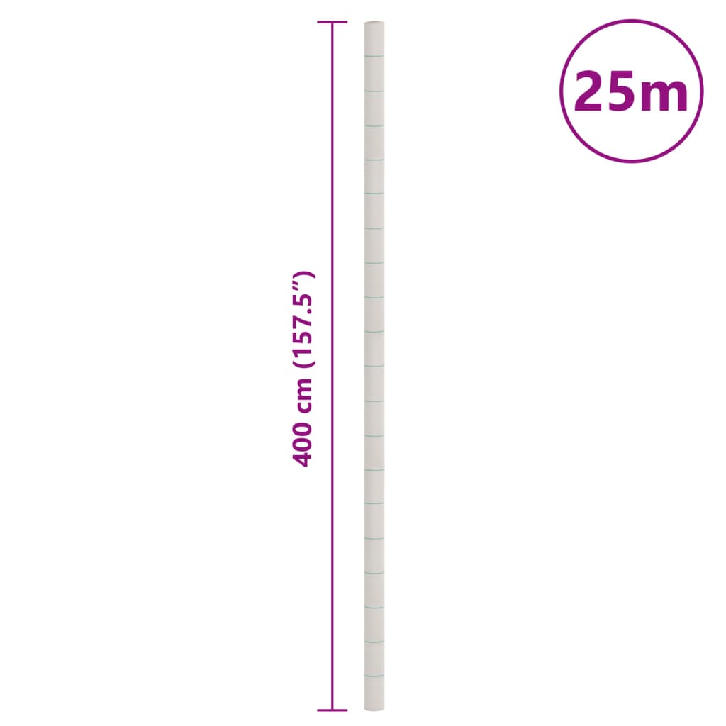 vidaXL Μεμβράνη Εδαφοκάλυψης Λευκή 4x25 μ. από Πολυπροπυλένιο