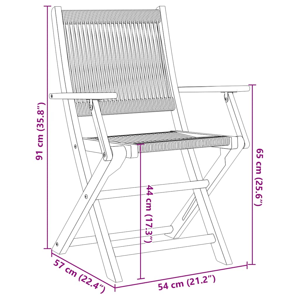 vidaXL Καρέκλες Κήπου Πτυσσόμενες 6 τεμ. Γκρι από Μασίφ Ξύλο Ακακίας