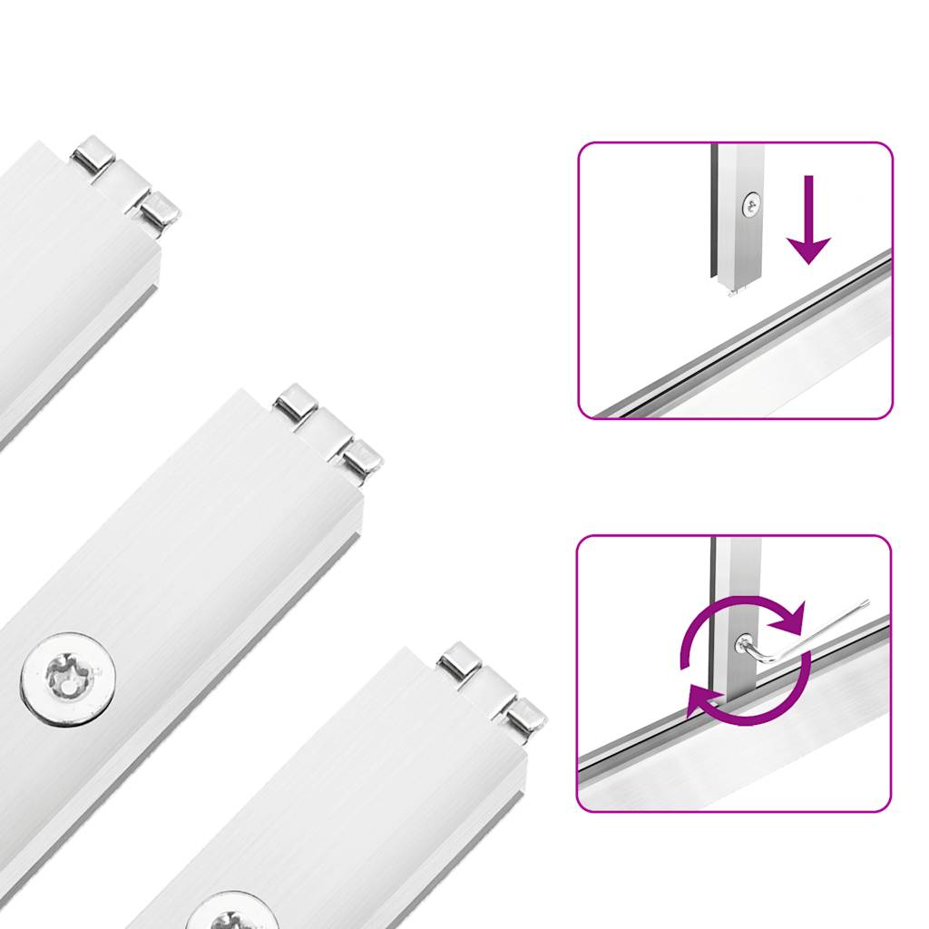 vidaXL Θερμοκήπιο με Πλαίσιο Βάσης Ασημί 224x169x202 εκ. Αλουμινίου