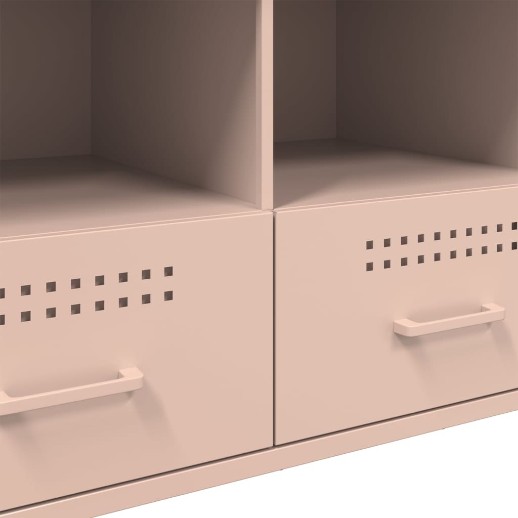 vidaXL Έπιπλο Τηλεόρασης Ροζ 100,5x39x50,5 εκ. από Ατσάλι