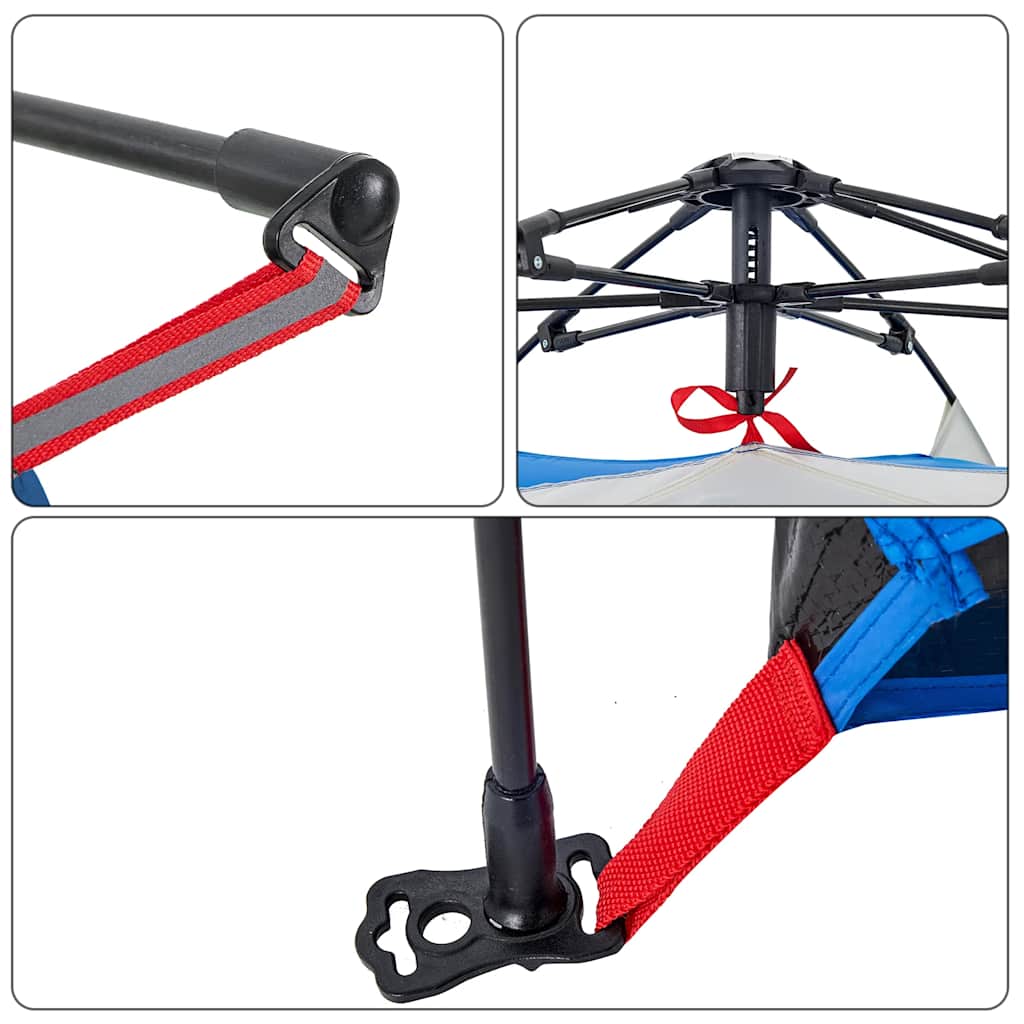 vidaXL Σκηνή Παραλίας 2 Ατόμων Αδιάβροχη Ταχείας Απελ. Γαλάζιο