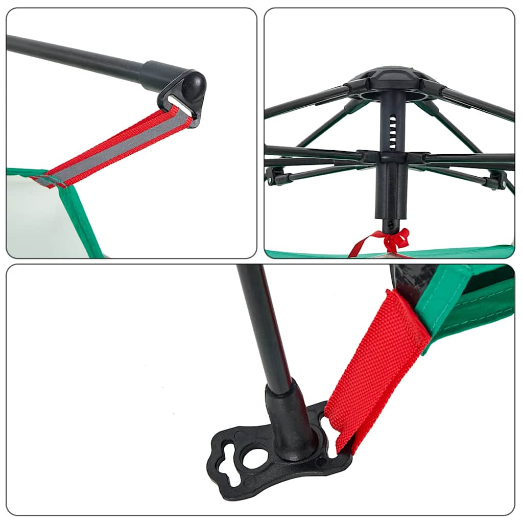 vidaXL Σκηνή Παραλίας 2 Ατόμων Αδιάβροχη Ταχείας Απελ. Γαλαζοπράσινο