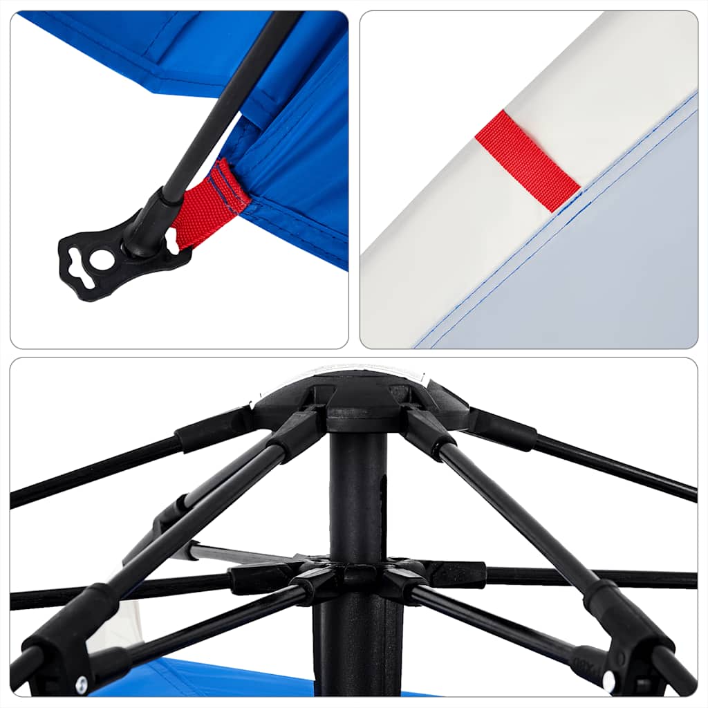 vidaXL Σκηνή Παραλίας 3 Ατόμων Αδιάβροχη Ταχείας Απελ. Γαλάζιο