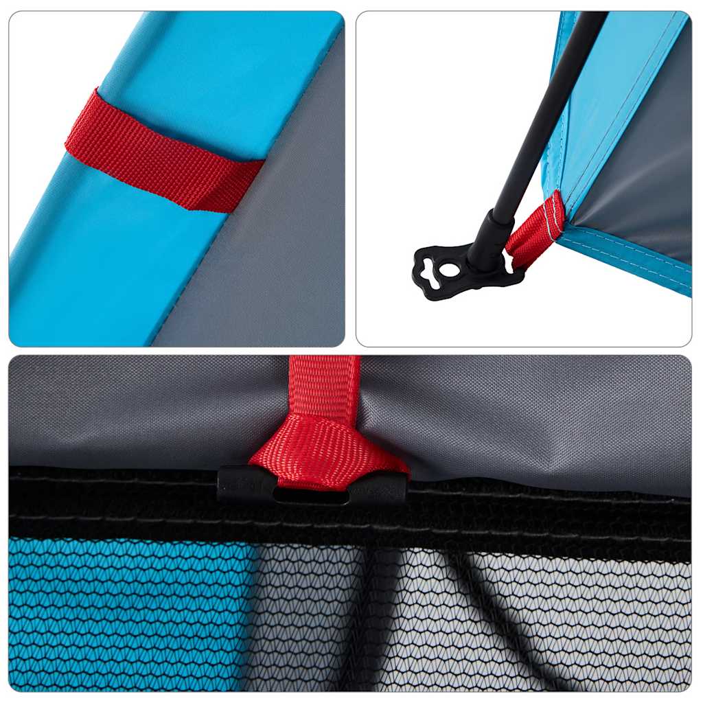 vidaXL Σκηνή Κάμπινγκ με Καμπίνα 4 Ατόμων Ταχείας Απελ. Μπλε