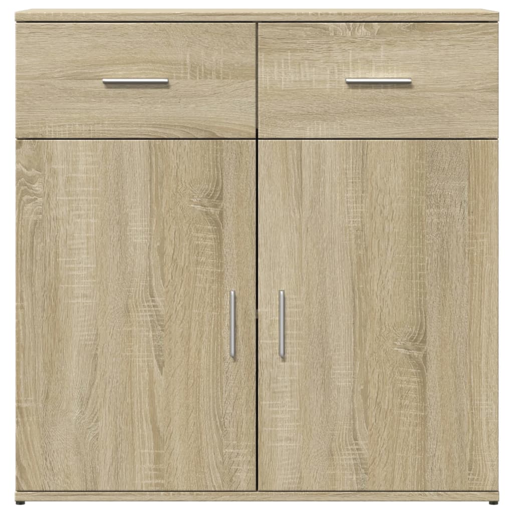vidaXL Βοηθητικά Ντουλάπια 2 Τεμ. Sonoma Δρυς 79x38x80εκ. Επεξ. Ξύλο