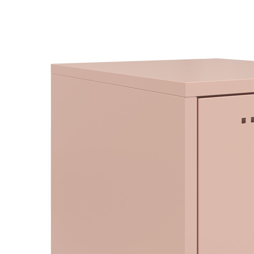 vidaXL Μπουφές Ροζ 36x39x123 εκ. από Ατσάλι