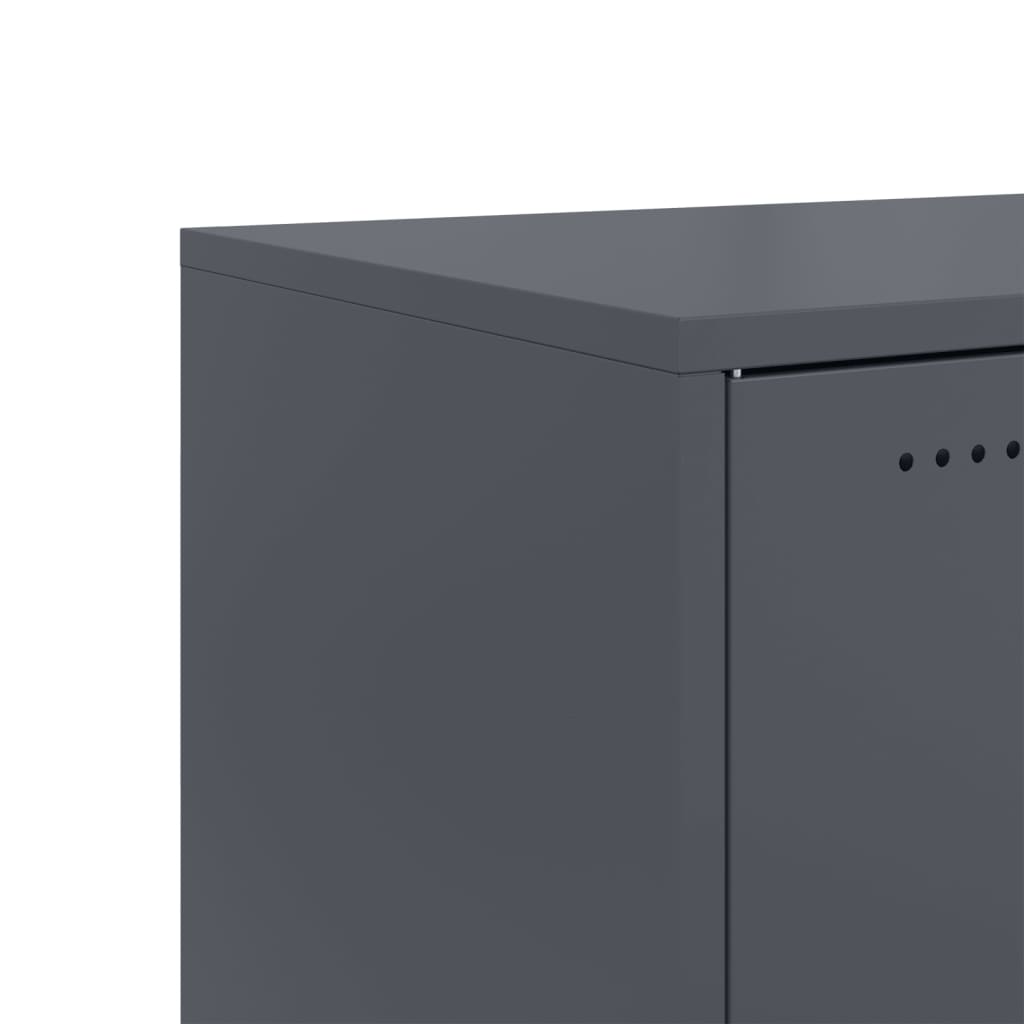 vidaXL Έπιπλο Τηλεόρασης Μαύρο 68x39x43,5 εκ. Χάλυβας