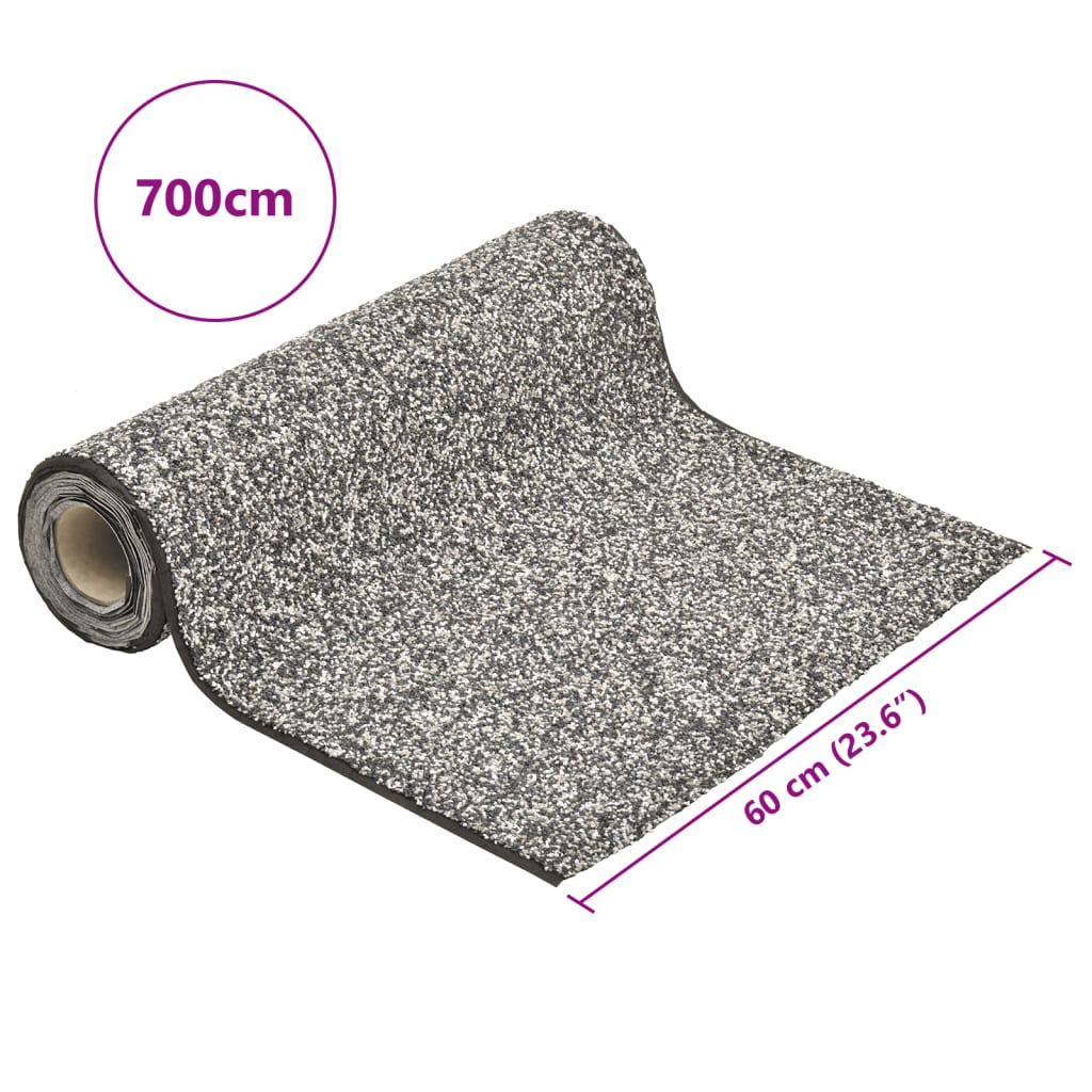 vidaXL Μεμβράνη Λίμνης με Όψη Πέτρας Γκρι 700 x 60 εκ.