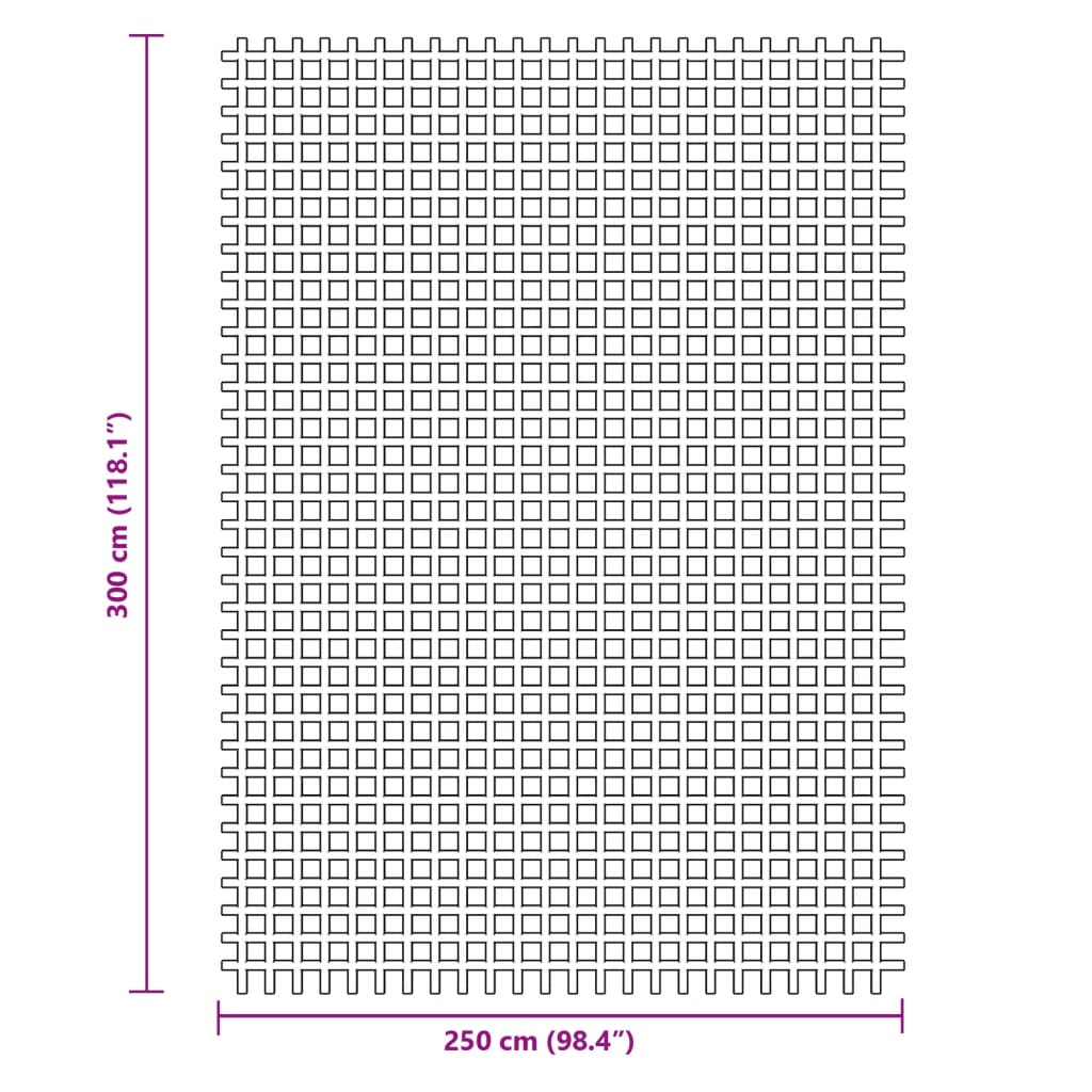 vidaXL Χαλί Σκηνής Ανθρακί 3x2,5 μ.