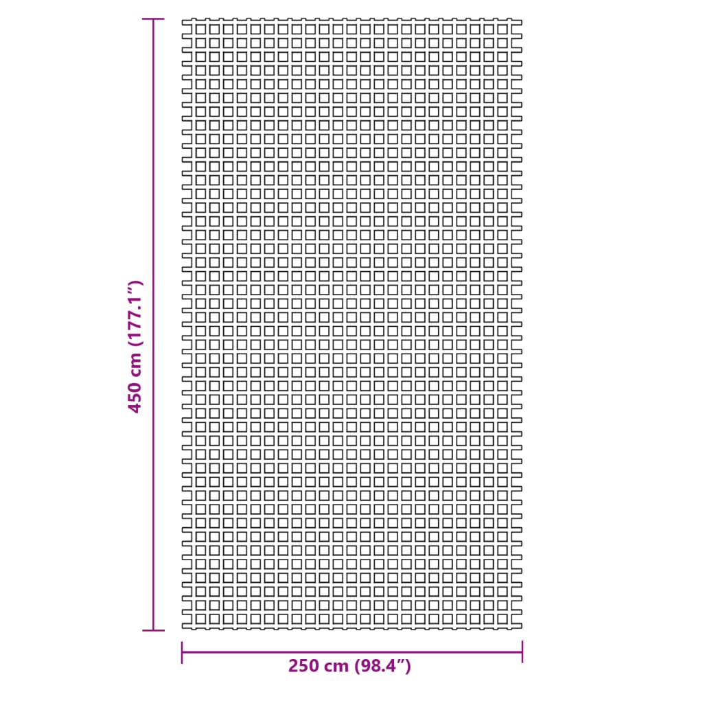 vidaXL Χαλί Σκηνής Μπλε 4,5x2,5 μ.