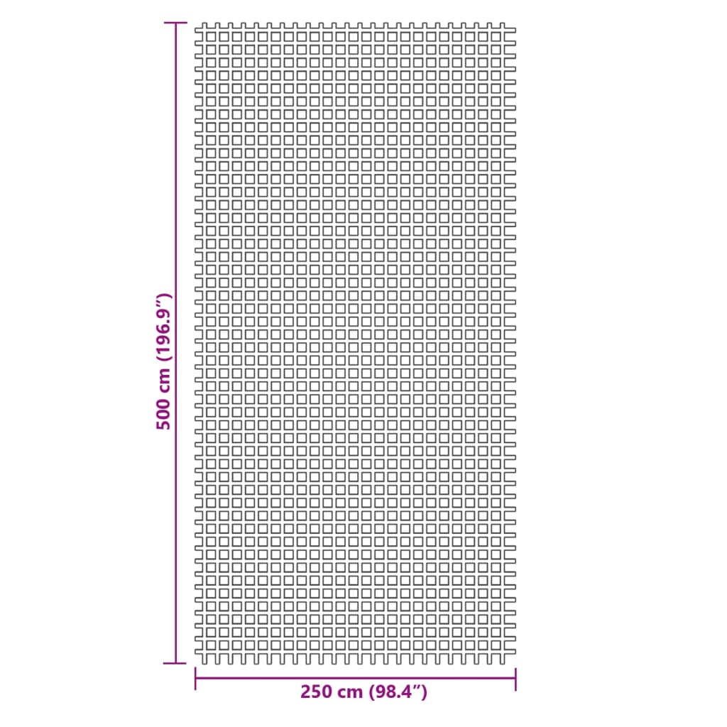 vidaXL Χαλί Σκηνής Μπλε 5x2,5 μ.
