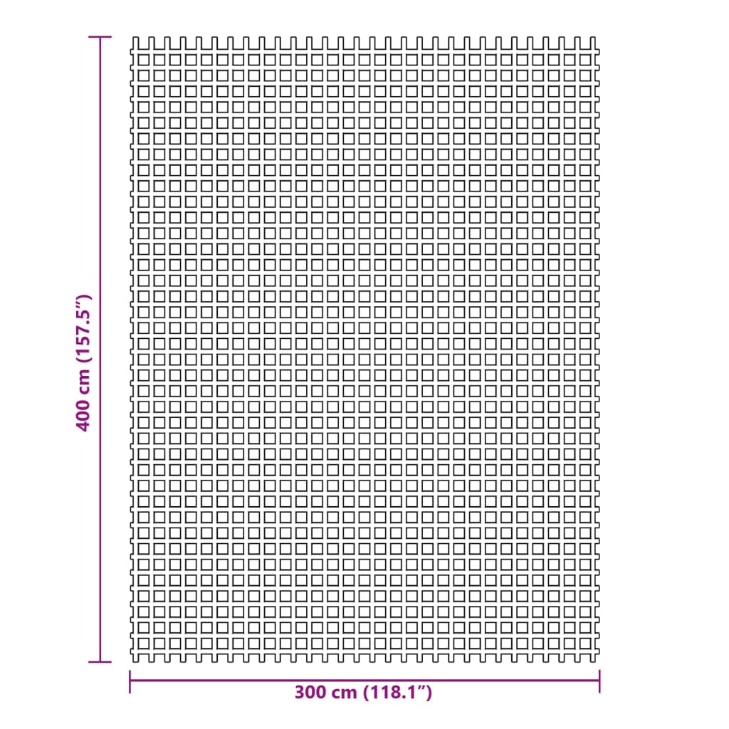 vidaXL Χαλί Σκηνής Μπλε 4x3 μ.