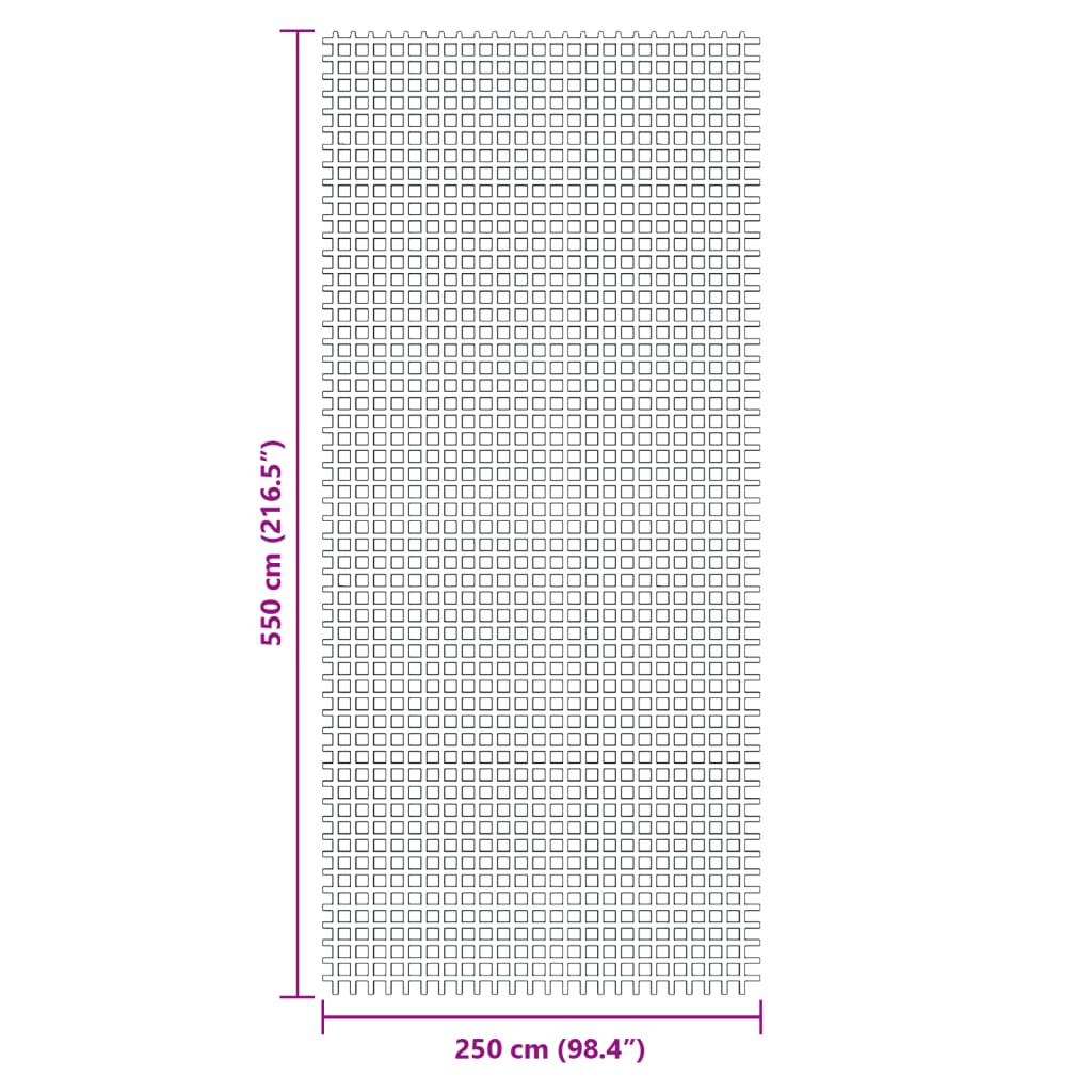 vidaXL Χαλί Σκηνής Πράσινο 5,5x2,5 μ.