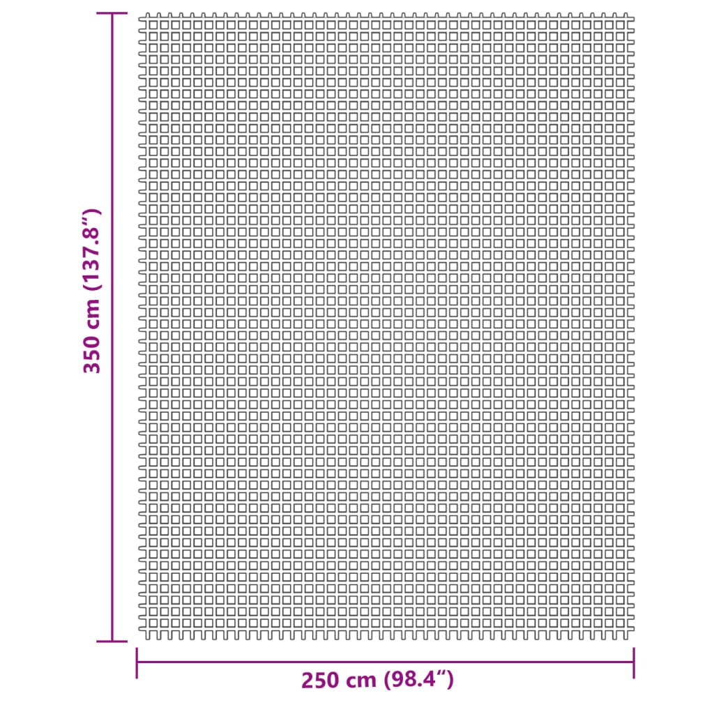 vidaXL Χαλί Σκηνής Κρεμ 3,5x2,5 μ.
