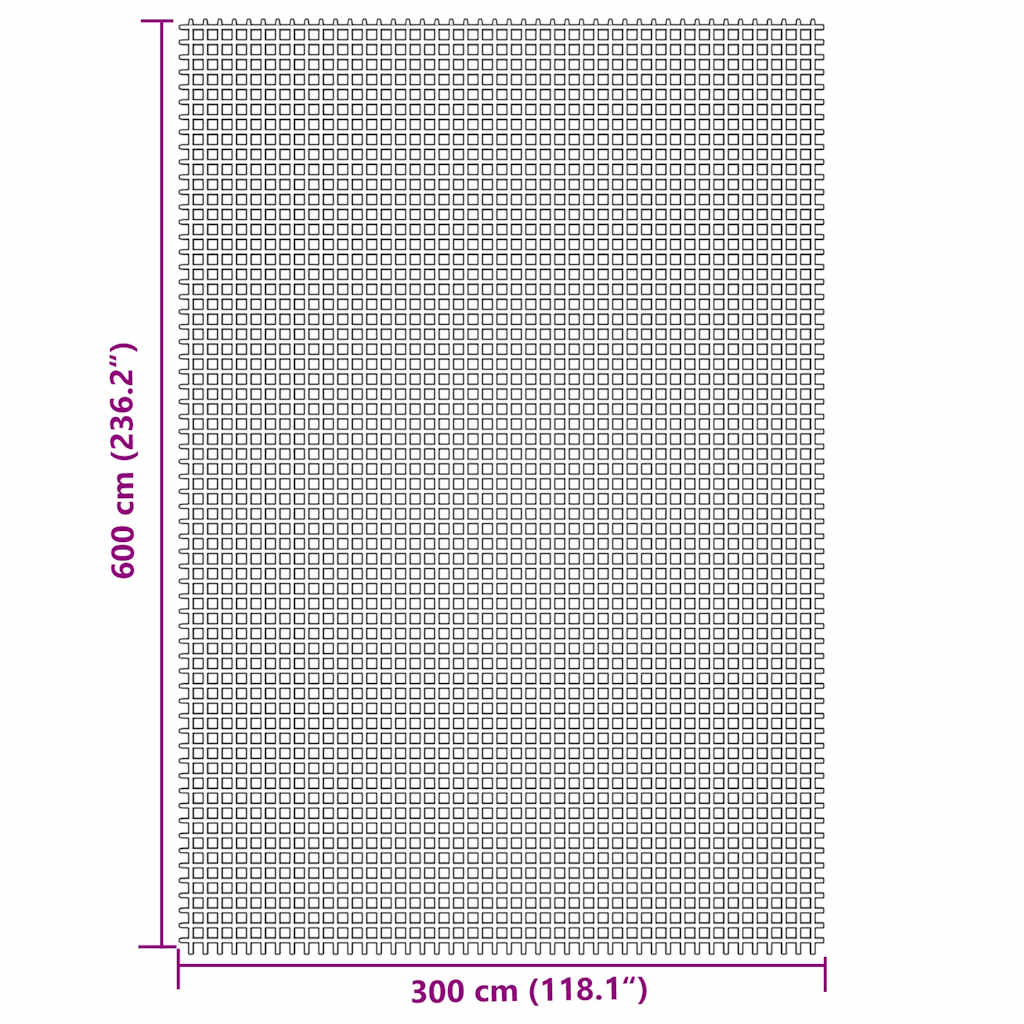 vidaXL Χαλί Σκηνής Κρεμ 6x3 μ.