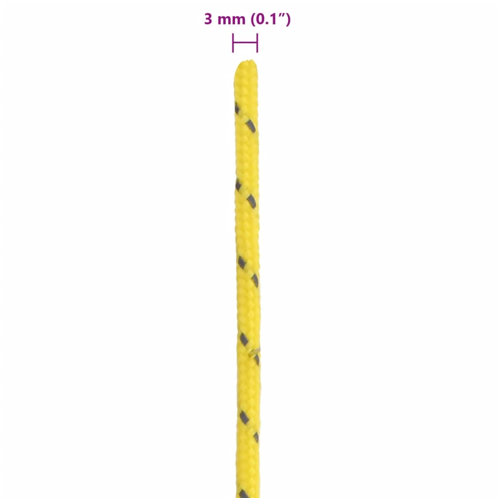 vidaXL Σχοινί με Εντατήρες Σκηνής με Ανακλ. Ταινίες/Κλειδιά 50 μ 3 χιλ