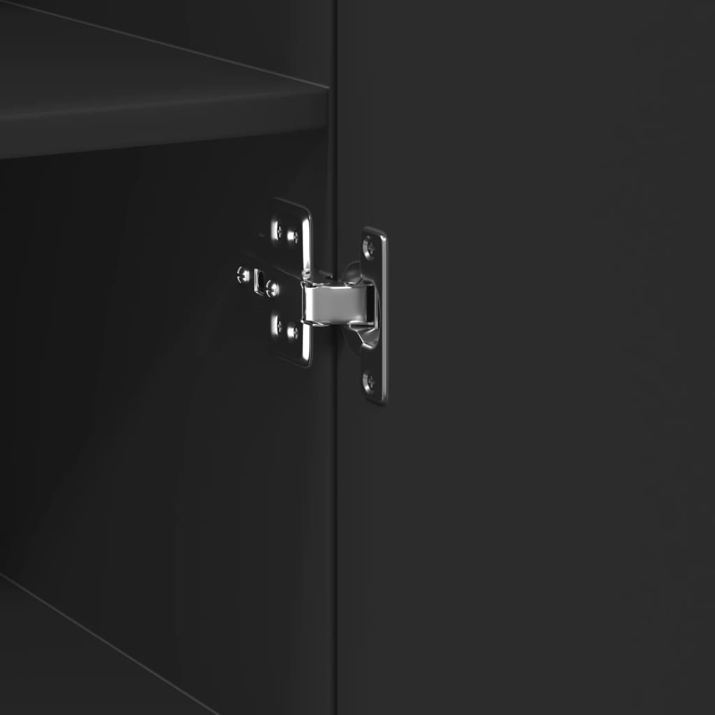 vidaXL Ντουλάπι Αποθήκευσης Στενό Μαύρο 45x42,5x225 εκ. Επεξεργ. Ξύλο