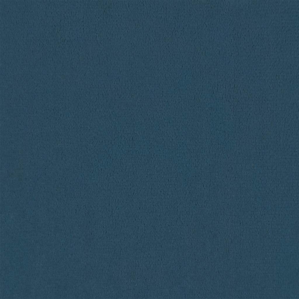 vidaXL Κρεβάτι Boxspring με Στρώμα Σκούρο Μπλε 120x190 εκ. Βελούδινο