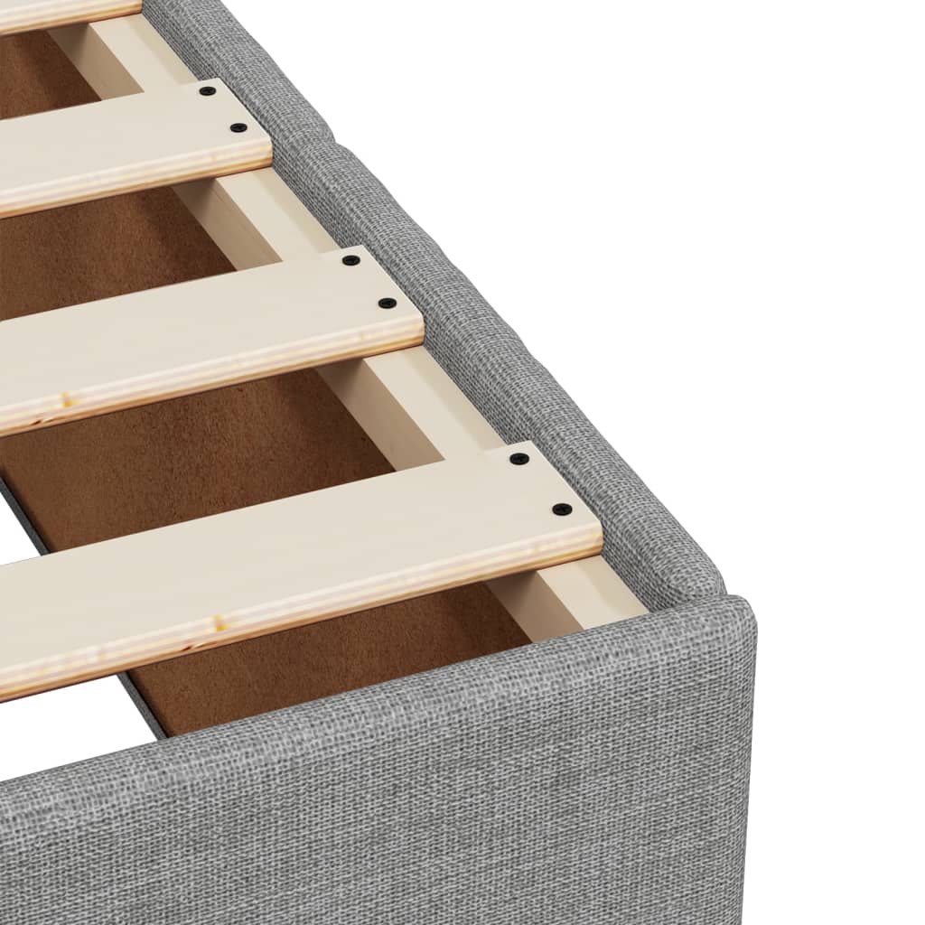 vidaXL Κρεβάτι Boxspring με Στρώμα Αν. Πράσινο 160x200εκ Υφασμάτινο