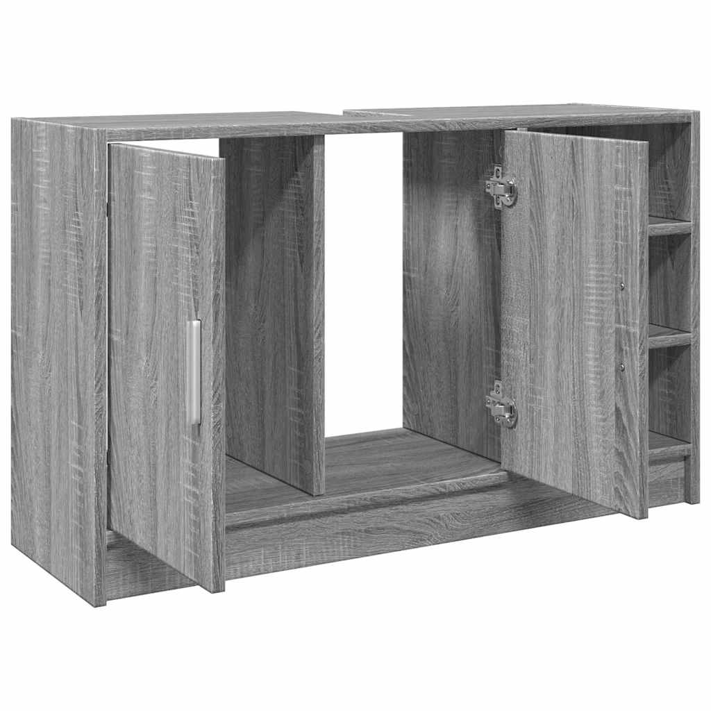 vidaXL Ντουλάπι Νιπτήρα Grey Sonoma 90x29x55 εκ. Επεξεργασμένο Ξύλο
