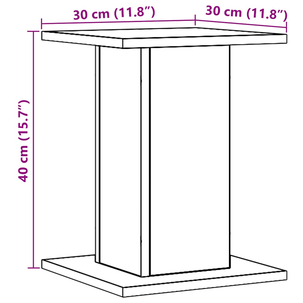 vidaXL Βάσεις Ηχείων 2 τεμ. Αρτισιανή Δρυς 30x30x40 εκ. Επεξ. Ξύλο