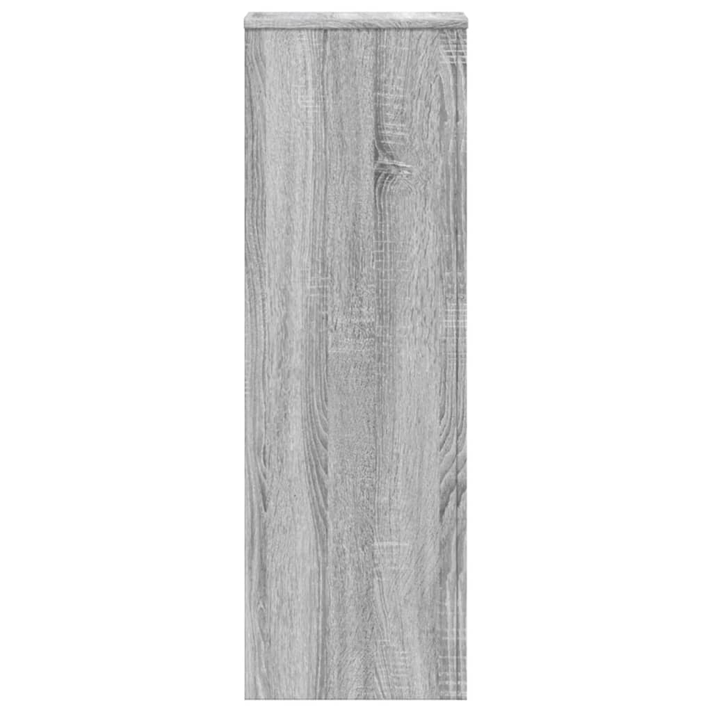 vidaXL Βάσεις Φυτών Γκρι Sonoma 33x33x100εκ. Επεξεργασμένο Ξύλο