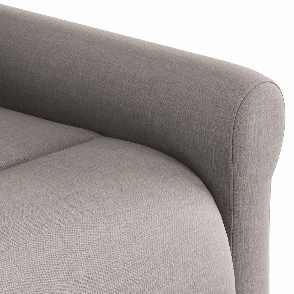vidaXL Πολυθρόνα Ανακλινόμενη Ηλεκτρική Taupe Υφασμάτινη