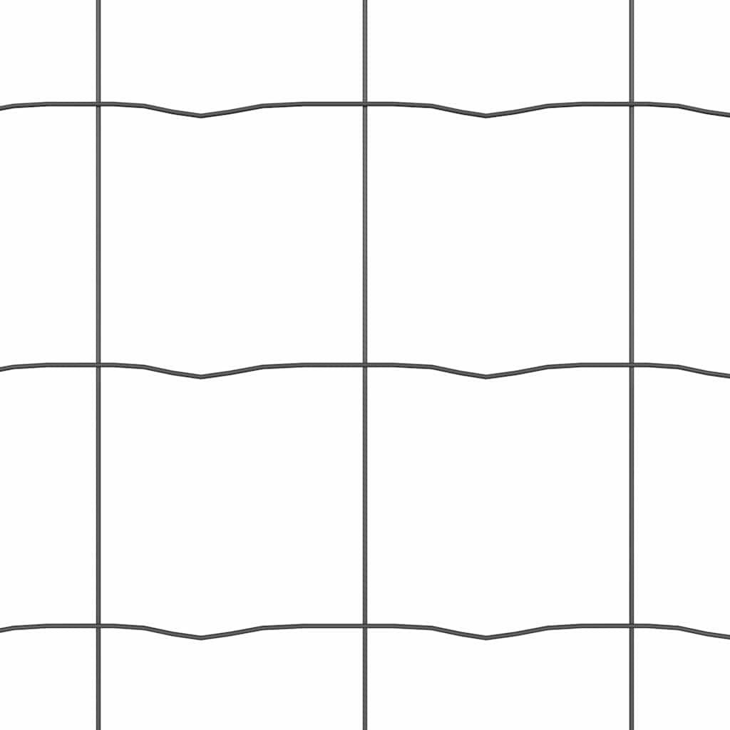 vidaXL Ευρωπαϊκός Φράκτης με Σκυρόδετη Βάση 10 x 1,2 μ Γκρι Δίχτυ