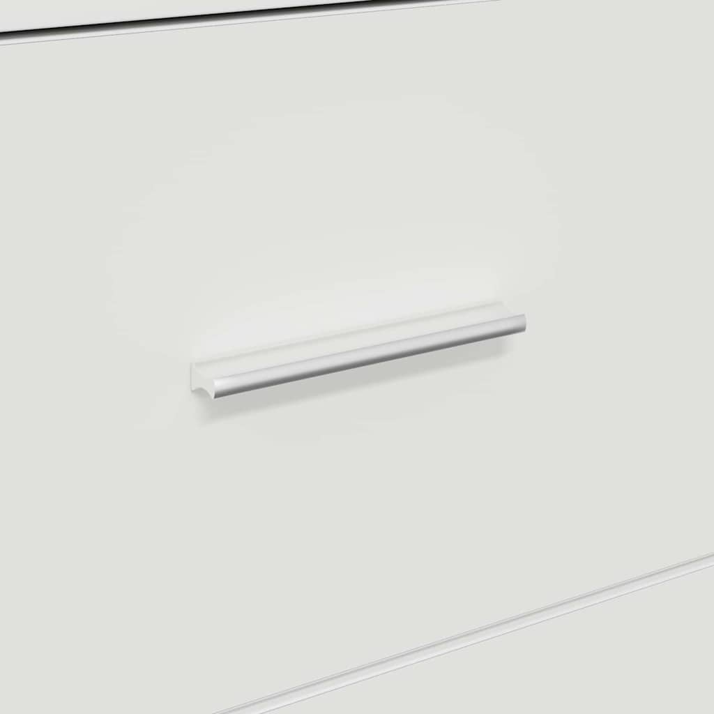 vidaXL Πλαϊνό γραφείο Λευκό 38 x 34,5 x 75 εκ Επεξεργασμένο ξύλο