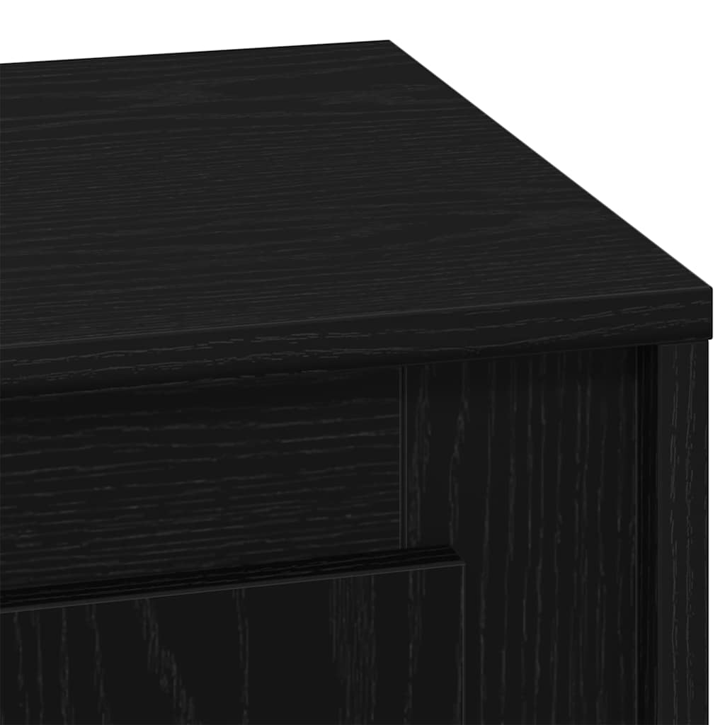 vidaXL Κομοδίνο 2 τμχ. Μαύρο 44 x 34,5 x 45 εκ Επεξεργασμένο Ξύλο