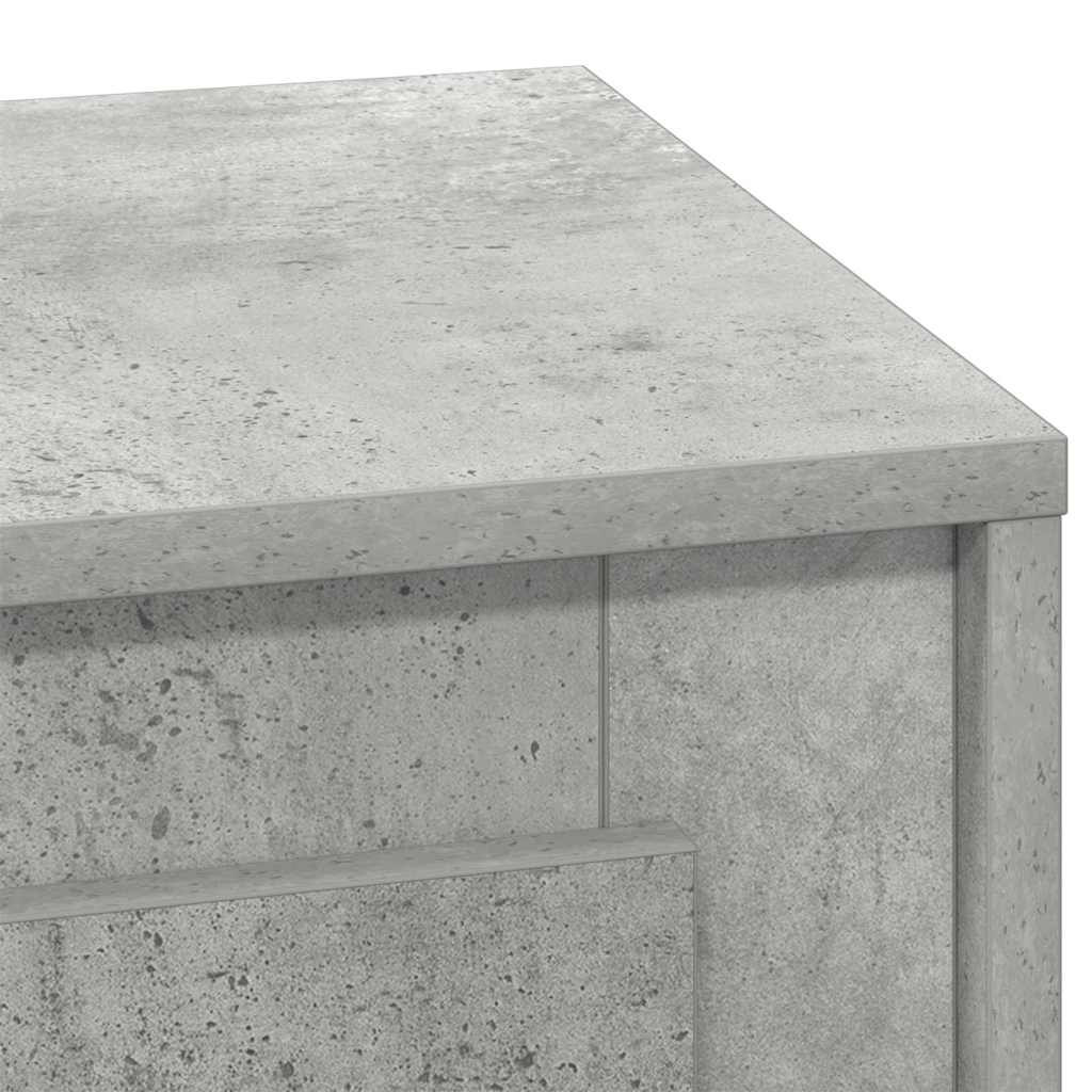 vidaXL Κομοδίνο 2 τμχ. Σκυρόδεμα Γκρι 44 x 34,5 x 45 εκ