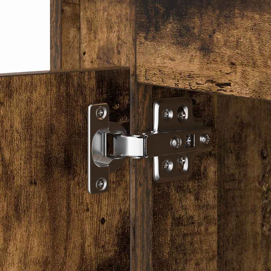 vidaXL Κομοδίνο με Καπνιστό Δρύς 44 x 34.5 x 45 εκ Επεξεργασμένο ξύλο