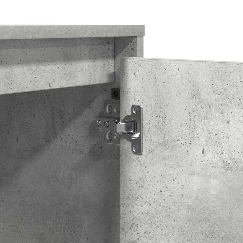 vidaXL Κομοδίνο με Γκρι σκυροδέματος 39 x 34.5 x 50 εκ.