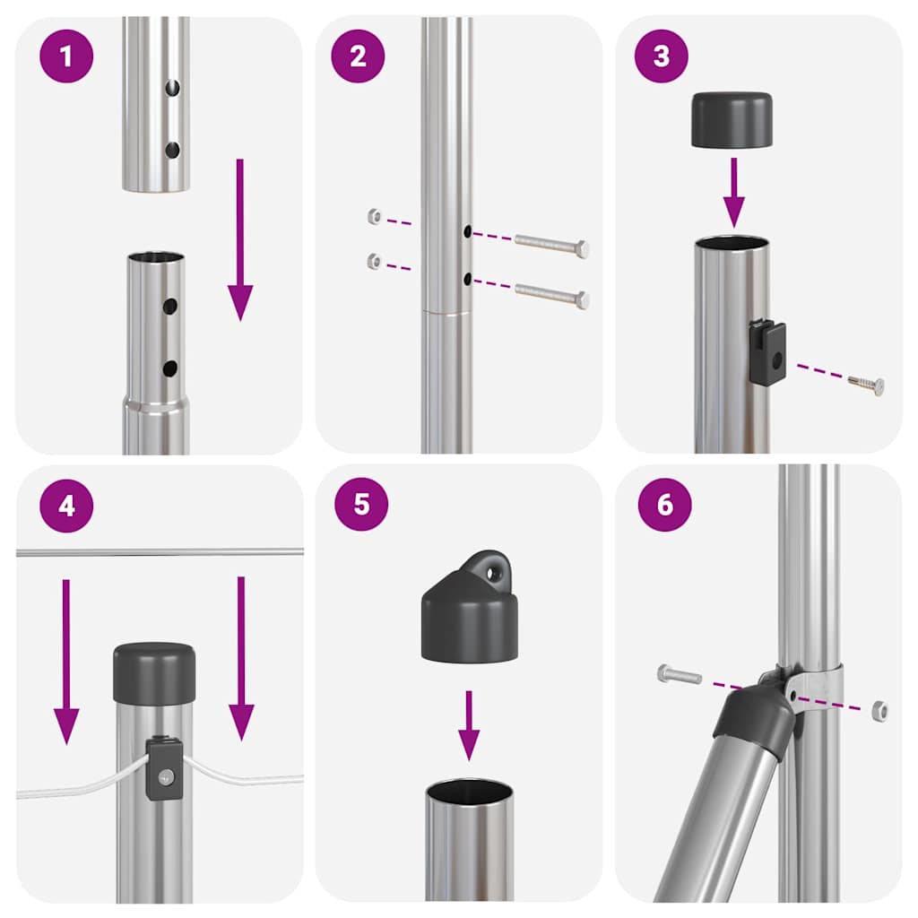 vidaXL Εξάγωνη περίφραξη 1.4x25 μ Γαλβανισμένο ατσάλι