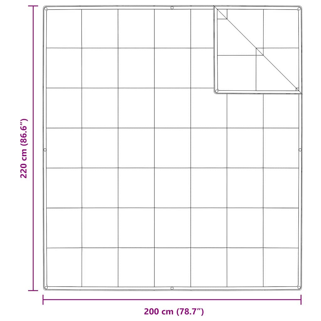 vidaXL Κουβέρτα 2 σε 1 Λευκό 200 x 220 cm Φτερό