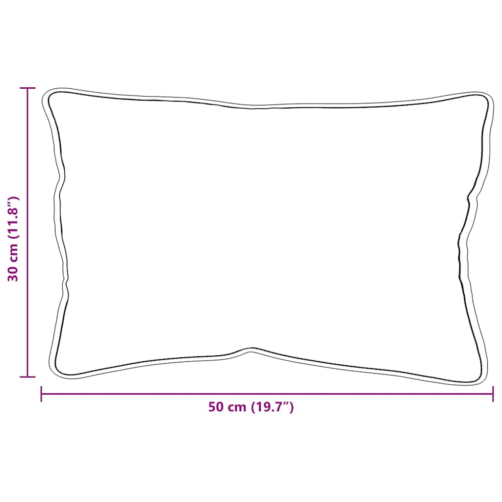 vidaXL Μαξιλάρια 2 pcs Λευκό 105gsm 50% βαμβάκι και 50% πολυεστέρας