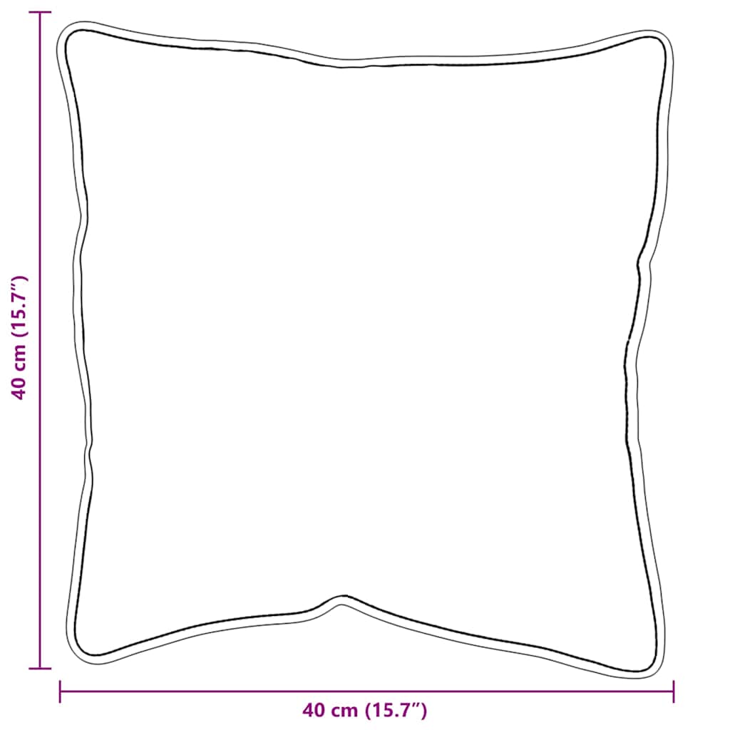 vidaXL Μαξιλάρι 2 τμχ. 41 x 40 x 20 εκ Πολυεστέρας Λευκό